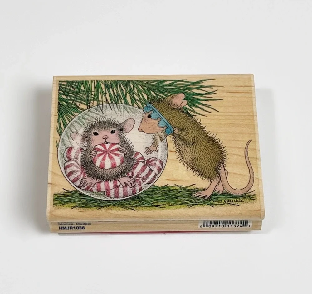 Stampabilities House Mouse Peppermint Treats Stamp Monica Mudpie 4x3